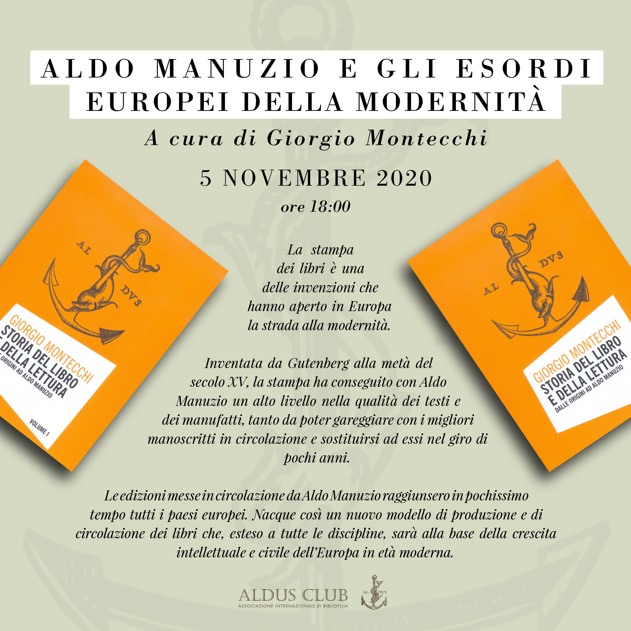 Aldo Manuzio e gli esordi europei della modernità