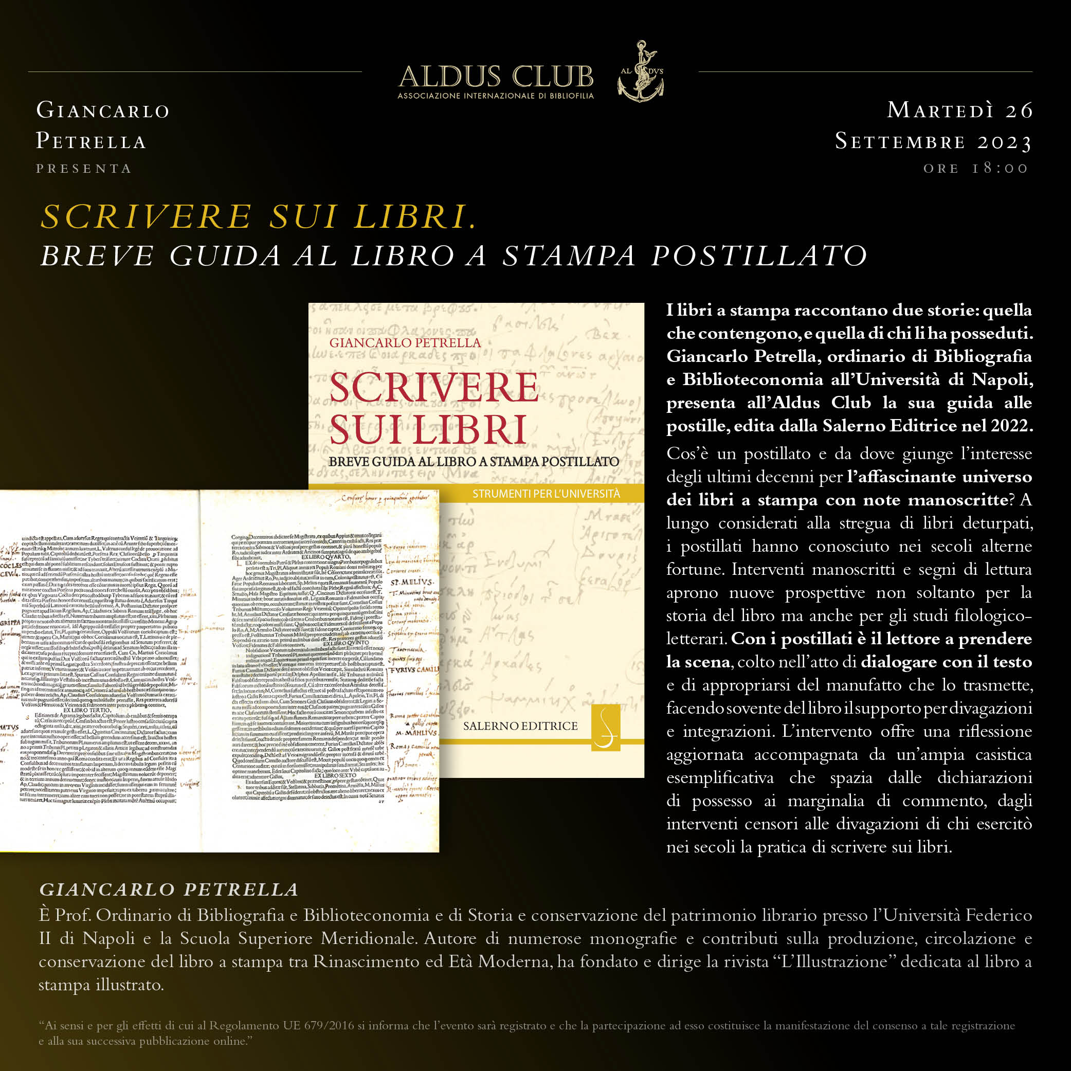 Scrivere sui libri. Breve guida al libro a stampa postillato