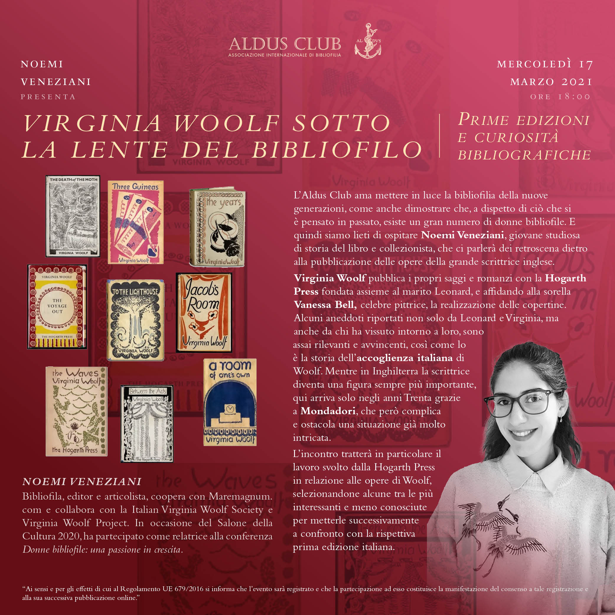 Virginia Woolf sotto la lente del bibliofilo