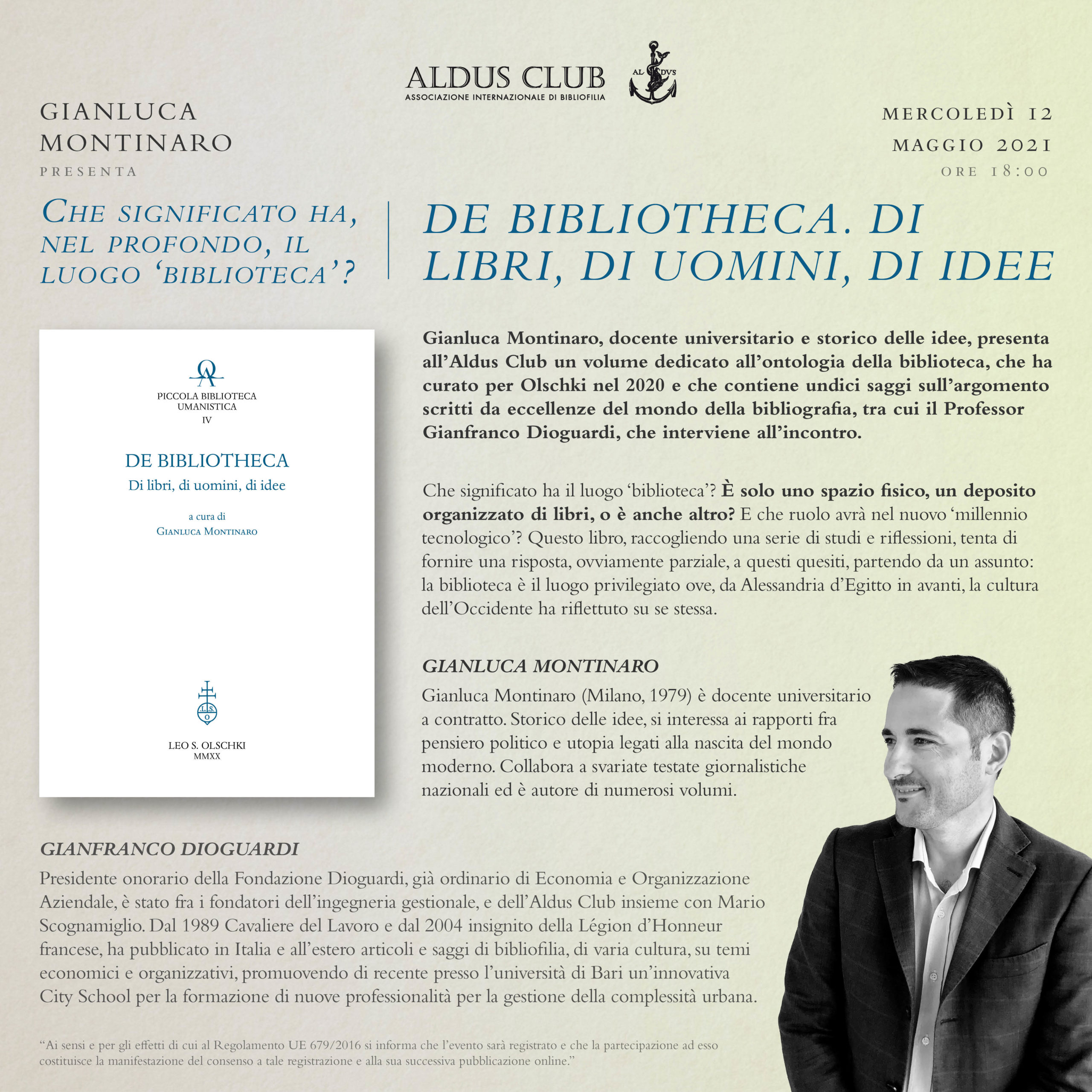 De bibliotheca. Di libri, di uomini, di idee