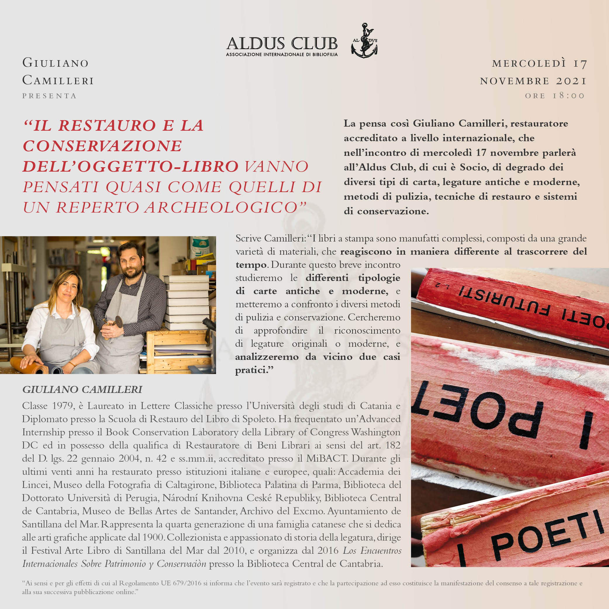 L’arte del restauro e della conservazione dei libri