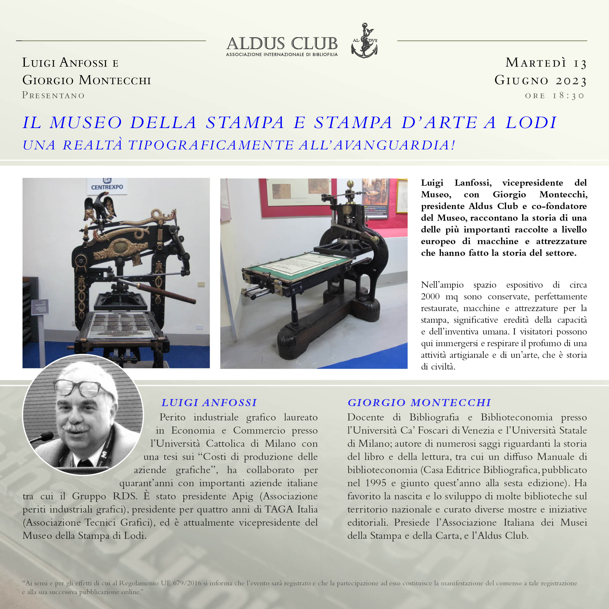 Il museo della stampa e stampa d’arte a Lodi